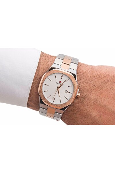 Reward Oval Case Classic Stylish Men's Watch with Calendar Display