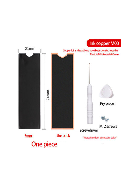 Choice3 مشتت حراري M03-1pcs FinalCool NV02 Graphene M.2 SSD، تصميم ثنائي الطبقات من الجرافين ورقائق النحاس