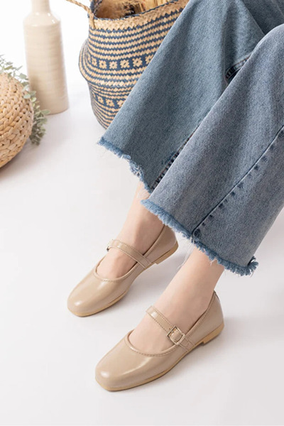 Vitale Store Balerini cu cataramă, pantofi casual pentru femei