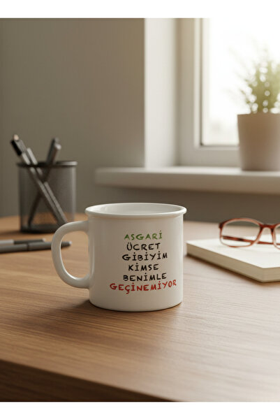 Elista Porcelain Mug with Enamel Lettering and Characters 250 ml 8