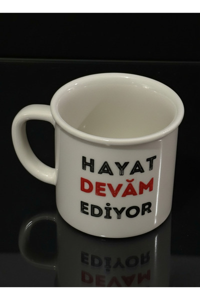 Elista Porcelain Mug with Enamel Lettering and Characters 250 ml 5