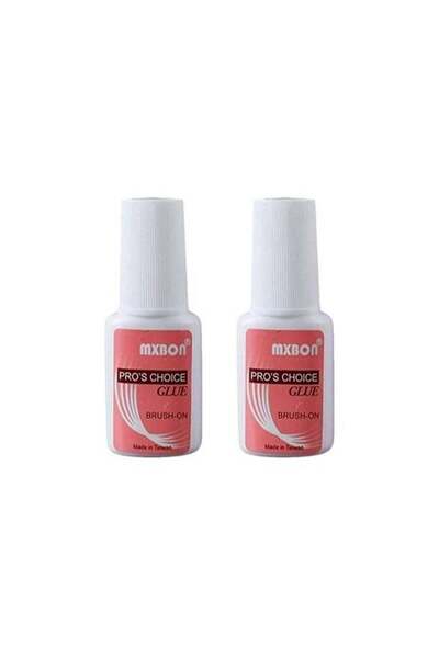 Mxbon Set of 2 - Professional Brush-on Nail Glue Clear New
