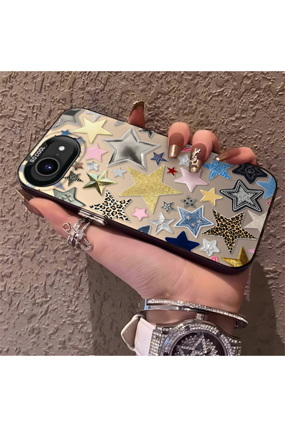 Hontinga iPhone 16e Uyumlu Telefon Kılıfı yıldız Darbe Önleyici Kamera Düşüme...