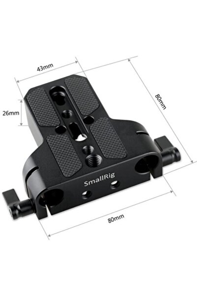 SmallRig Baseplate with Dual 15mm Rod Clamp 1674