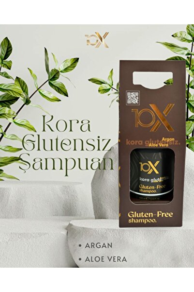onx kozmetik KORA GLUTENSİZ ŞAMPUAN (ARGAN-ALOE VERA) ÖZLÜ
