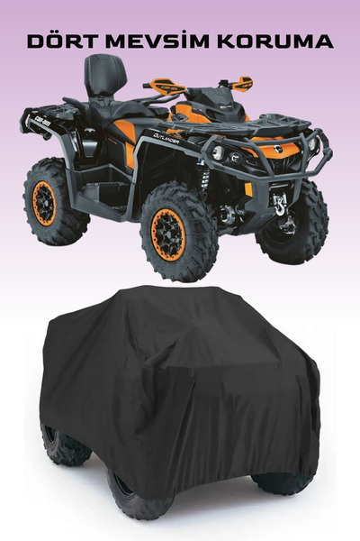 Breen غطاء بلاستيكي أسود لدراجة Can-Am Outlander Max Xtp 1000 رباعية الدفع، ح...