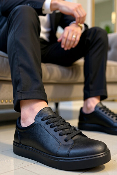 BENERLY حذاء رياضي رجالي برباط وياقة منخفضة، مصنوع من الجلد، ذو جودة عالية وم...