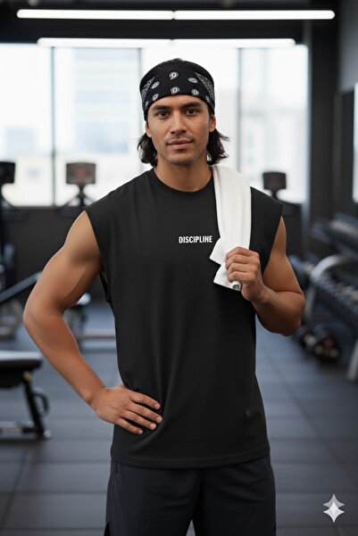 FAVORİST Discipline Printed Zero Arm T-Shirt