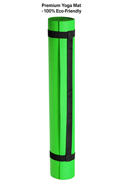 Black Sea Booking Saltea Yoga Premium Lime Green Anti-Derapare cu Husă și Curea Transport – Confort Maxim, Stabilitate