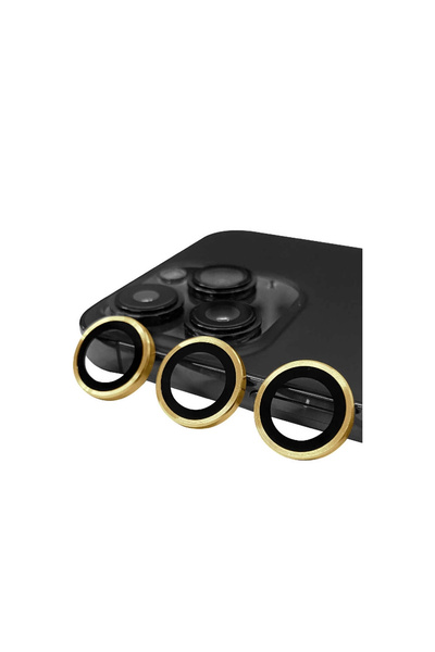 Pazarcan عدسة كاميرا آيفون 13 برو ماكس رايز ميتال - ذهبي