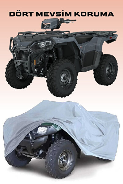Breen غطاء رمادي اللون لمركبة P.olaris Sportsman 570 ATV، مقاوم للماء ومضاد ل...