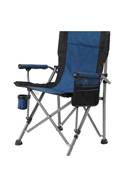 VOGMAX كرسي تخييم عملاق قابل للطي للبالغين، كراسي متينة للحديقة الخارجية، أزرق