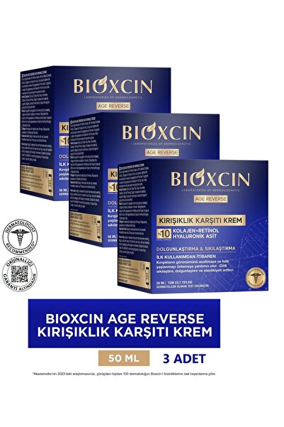 Bioxcin Age Reverse Kırışıklık Karşıtı Krem 50 ml 3 ADET