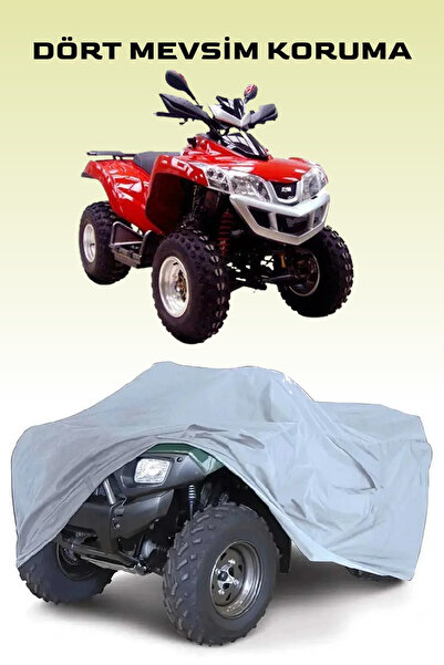 Breen غطاء دراجة رباعية سيم كوادلاندر باللون الرمادي، مقاوم للماء ومضاد للأوس...