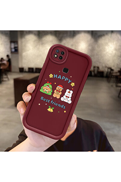 ucuc حافظة مضادة للسقوط من السيليكون باللون العنابي المتوافقة مع هاتف Xiaomi ...