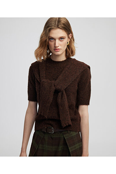 İpekyol Çift parça görünüm yün içerikli triko