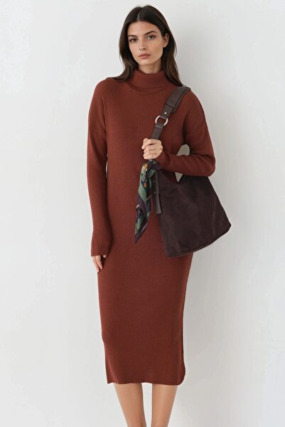 Hiccup My Fashion Turtleneck Bodycon Knit Dress