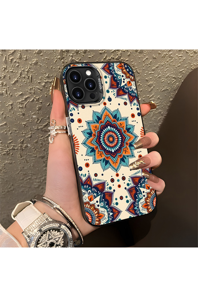 Hontinga حافظة متوافقة مع هاتف iPhone 15 Pro Max، حافظة هاتف ذات نمط جميل ومض...