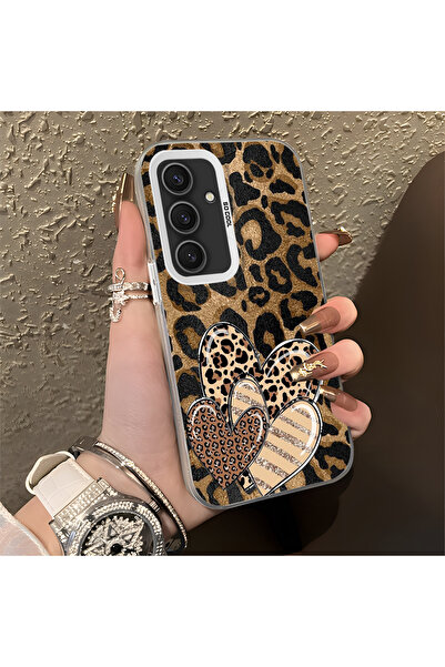 Hontinga حافظة متوافقة مع هاتف سامسونج جالاكسي S24 بلس، حافظة هاتف بنمط قلب ع...