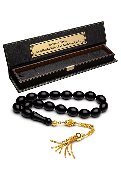 OTTOTESBİH Men's Silver Tassel Mascot Boy Efe Tesbih, 10X13Mm Kuka Tesbih