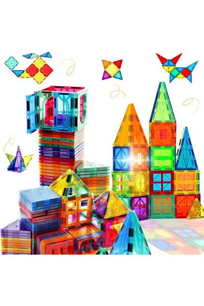 Arabest Magnetic Tiles Toddler Building Blocks Toys, Magnet Montessori Kids Toys for 3+ Year Old