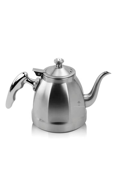 Biki 304 Stainless Steel Tea Kettle 1.5 L Octagonal Whistling Induction Cooker Pot