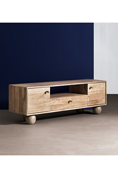 Creawood Kolm Masif Ladin Rustik Tv Ünite, Konsol, 160cm