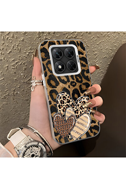 Hontinga حافظة متوافقة مع هاتف Xiaomi Poco X7 5G، حافظة هاتف بنمط قلب مضاد لل...