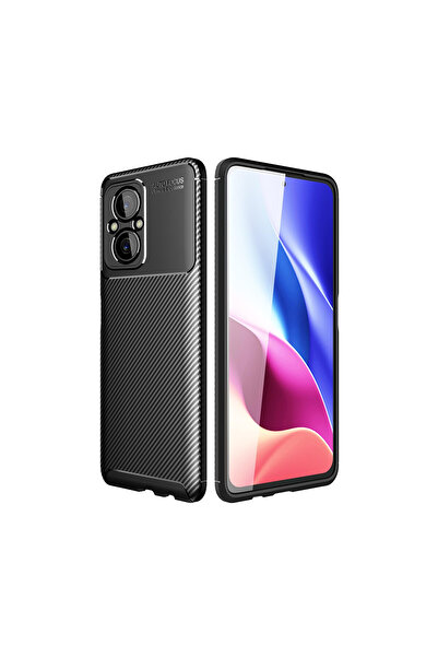 NewFace Xiaomi Poco M5 Case Auto Focus Carbon Cover - Black
