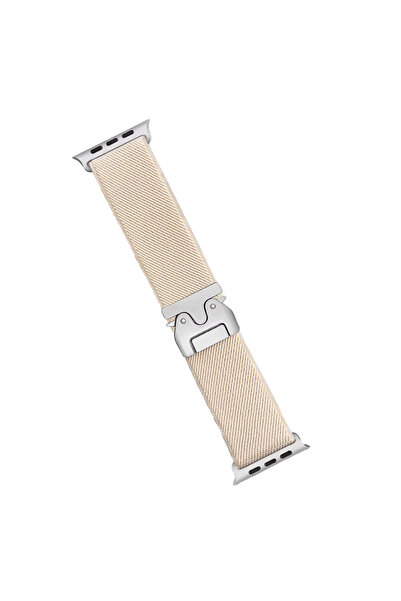 CT STONES Watch 42mm Forest Fabric Strap - Cream