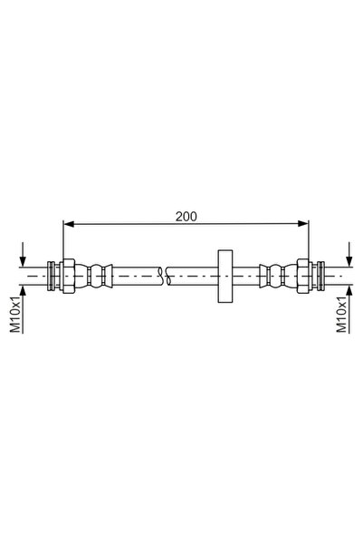 Bosch Furtun Frana Fiat Doblo Cargo/Doblo Bus/Doblo Platou / Sasiu Opel Combo...