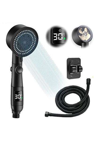 Arabest رأس دش LED مع حامل يدوي، رأس دش LED متغير الألوان، مع خرطوم وحامل