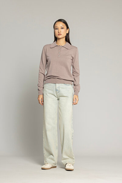 Nisan Pulover tricotat cu guler POLO