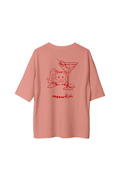 CANDLEMASTORE Meowtini - Oversized T-Shirt