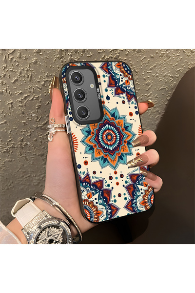 Hontinga حافظة متوافقة مع هاتف سامسونج جالاكسي S24، حافظة هاتف جميلة بنمط مضا...