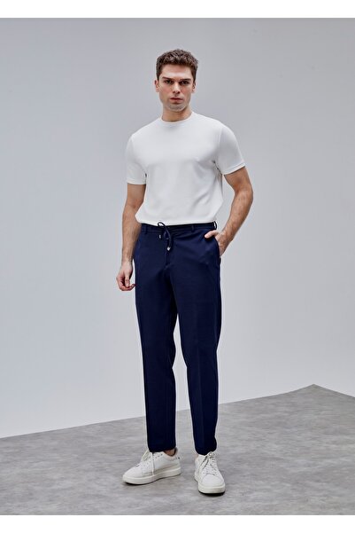 Boris Becker Lacivert Renk Rahat Kesim Örme Jogger Pantolon
