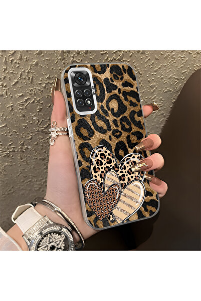 Hontinga حافظة متوافقة مع هاتف Xiaomi Redmi Note 11S، حافظة هاتف بنمط قلب مضا...