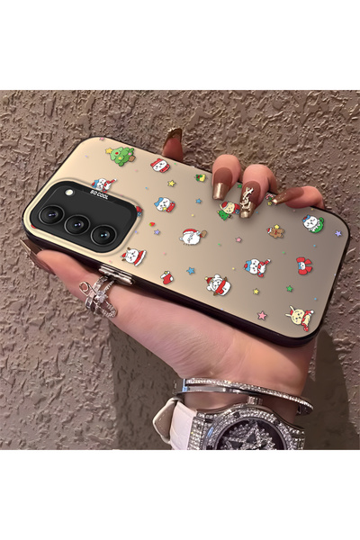 ucuc حافظة سيليكون مضادة للسقوط متوافقة مع هاتف سامسونج جالاكسي S22 بنمط سانت...