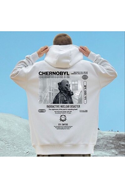 ZEMLİYA Black - Have a Good Mood Every Day Teddy Bear Printed Hoodie Zippered...