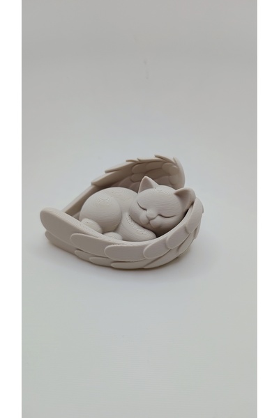 shop Huzur Veren Kanatlı Kedi Figürü - Melek Kedi Heykeli