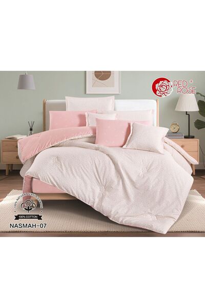 Red Rose Luna Summer Bedspread, 100x100 Cotton