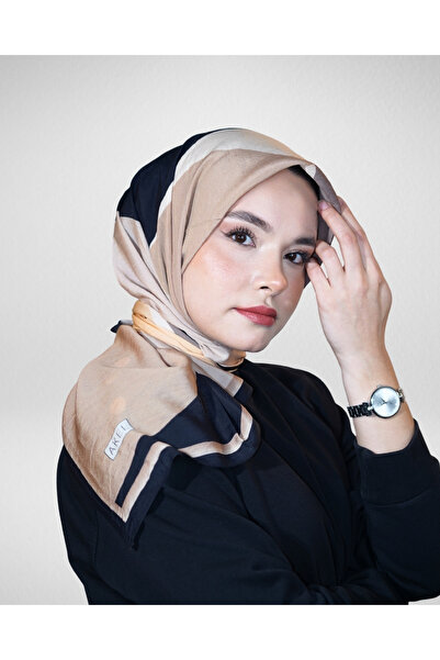 Akel وشاح فيسكوز ربيعي 80% فيسكوز 20% بوليستر – نمط هندسي