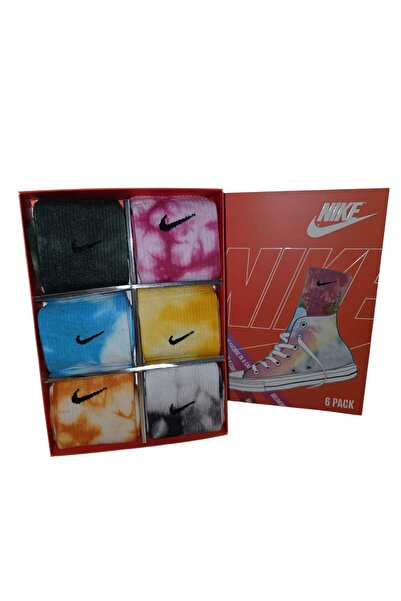 Nike Set of 6 long cotton blend training socks, Multicolor, One Size