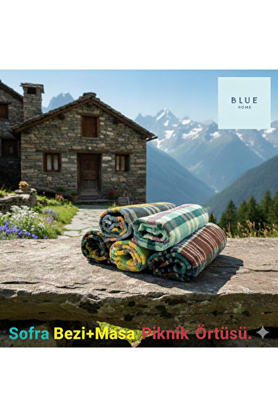 Blue Home 🆕Višenamenski stolnjak i prostirka za piknik & Stolnjak Karirani d...