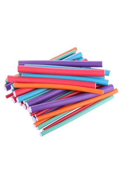 BLOOMING TIME Flexible Curling Rods Foam Hair Rollers - 36 Pieces