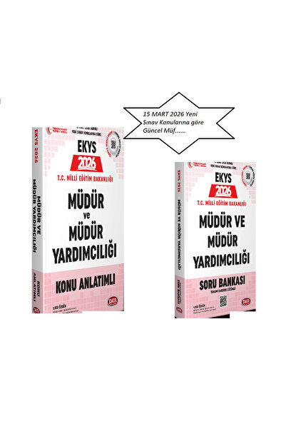 Data Yayınları 2026-2027 MEB EKYS Müdür ve Müdür Yardımcılığı Konu+Soru (Maar...