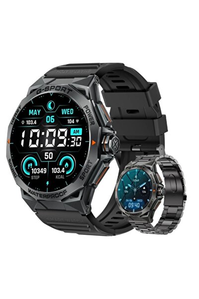 Runex Ceas Smartwatch, Ecran Touch 1.43’’ Amoled, Autonomie 7 Zile, NFC