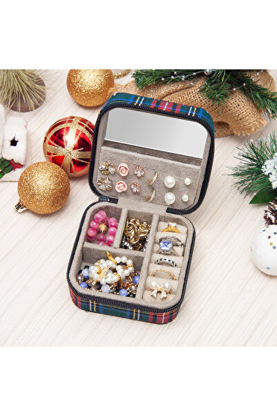Ahşap Fikir Minia Christmas Gift Jewelry Organizer Box Jewelry Accessory Bag ...