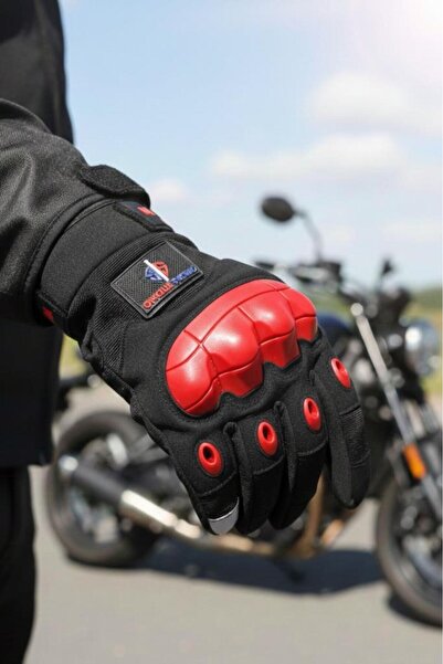 SINGLE SWORD Tam Parmak Dokunmatik Özellikli iç ve Dış Koruma Destekli Taktik Motorcu Eldiveni