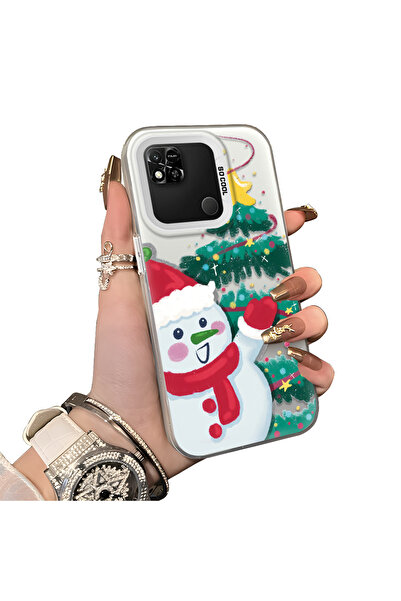 ucuc حافظة سيليكون مضادة للسقوط بنمط ندفة الثلج لعيد الميلاد متوافقة مع هاتف ...